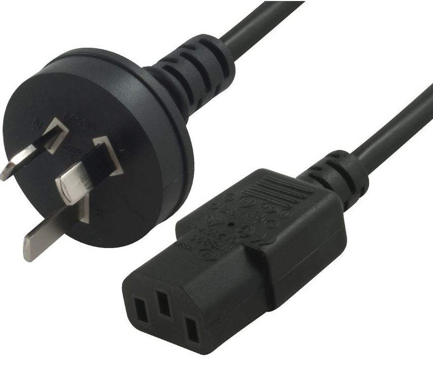 Hypertec, AU, Power, Cable, 2m, -, Male, Wall, 240v, PC, to, Power, Socket, 3pin, to, ICE, 320-C13, for, Notebook/, AC, Adapter, Black, AU, Cer, 