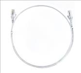 8ware, CAT6, Ultra, Thin, Slim, Cable, 0.25m, /, 25cm, -, White, Color, Premium, RJ45, Ethernet, Network, LAN, UTP, Patch, Cord, 26AWG, for, D, 