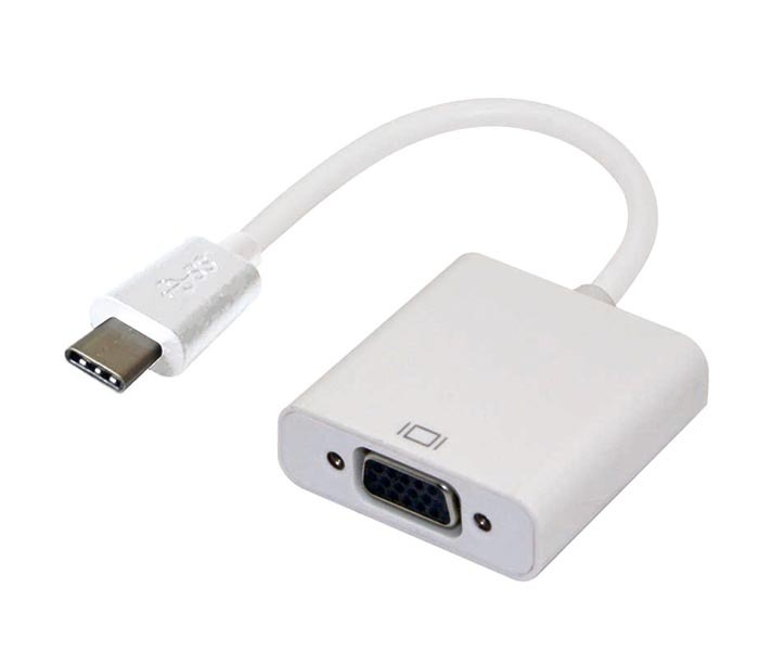 Astrotek, Thunderbolt, USB, 3.1, Type, C, (USB-C), to, VGA, Adapter, Converter, Male, to, Female, for, Apple, Macbook, Chromebook, Pixel, W, 