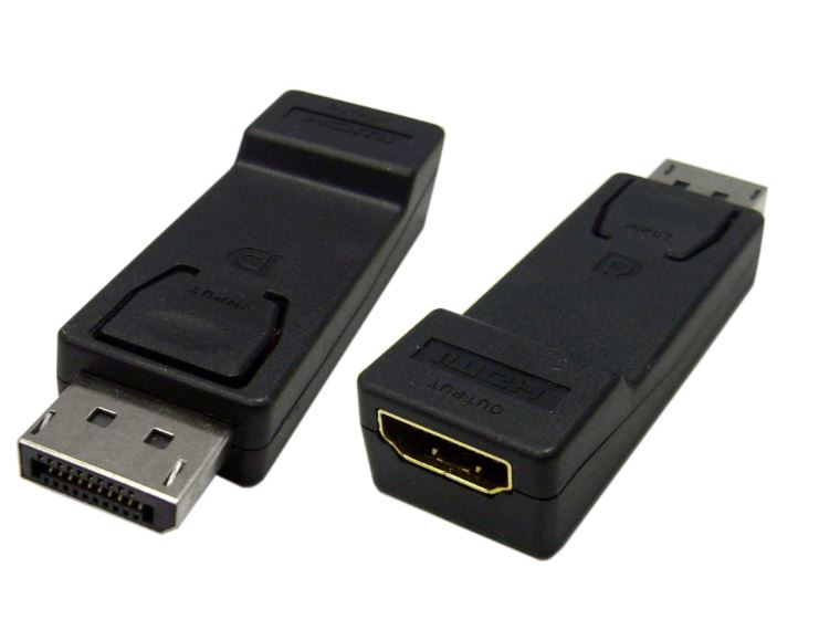 Cables/Astrotek: Astrotek, DisplayPort, DP, to, HDMI, Adapter, Converter, Male, to, Female, Gold, Plated~CB8W-GC-DPHDMI, 