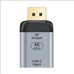 Astrotek, USB-C, to, DP, DisplayPort, Female, to, Male, Adapter, support, 4K@60Hz, Aluminum, shell, Gold, plating, for, Windows, Android, 