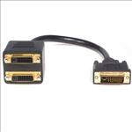 Astrotek, DVI-D, Splitter, Cable, 24+1, pins, Male, to, 2x, Female, Gold, Plated, 