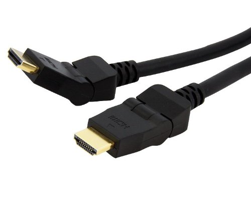 Video Cables/Astrotek: Astrotek, HDMI, Cable, 2m, -, v1.4, 19, pins, Type, A, Male, to, Male, 180, Degree, Swivel, Type, 30AWG, Gold, Plated, Nylon, sleeve, RoHS, ~CB, 