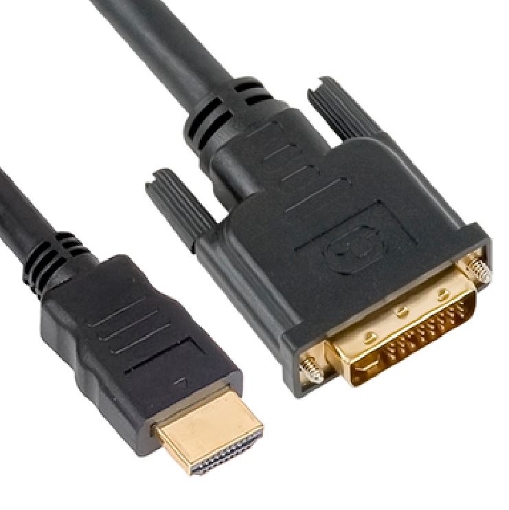 Astrotek, HDMI, to, DVI-D, Adapter, Converter, Cable, 2m, -, Male, to, Male, 30AWG, OD6.0mm, Gold, Plated, RoHS, Black, PVC, Jacket, 