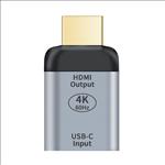 Astrotek, USB-C, to, HDMI, Female, to, Male, Adapter, support, 4K@60Hz, Aluminum, shell, Gold, plating, for, Windows, Android, Mac, OS, 