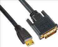Astrotek, Mini, HDMI, to, DVI, Cable, 60cm, -, 19, pins, Male, to, 24+1, pins, Male, 30AWG, OD6.0mm, Gold, Plated, Black, PVC, Jacket, RoHS, LS, 