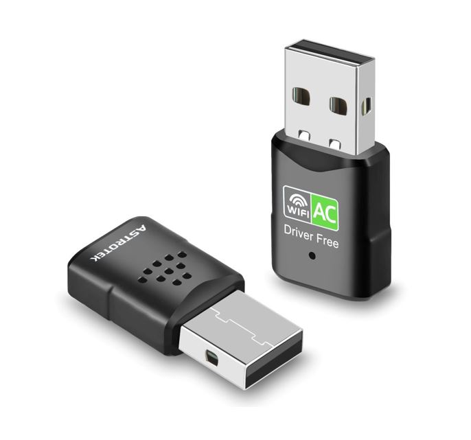 Astrotek, NWAT-UWAC600, USB2.0, to, Wireless, Nano, 2.4+5.8Ghz, Dual, Band, USB, WiFi, External, Network, Card, Adaptor, 