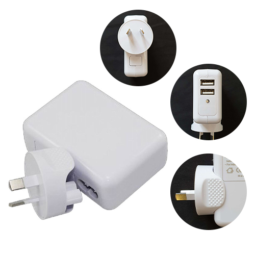Cables/Astrotek: Astrotek, USB, Travel, Wall, Charger, AU, Power, Adapter, Plug, 5V, 2.1A, 100V-240V, 2, Ports, White, Colour, for, iPhone, Samsung, Smartph, 