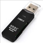 Astrotek, USB, 3.0, Card, Reader, for, SD, and, Micro, SD, Black, Colour, 