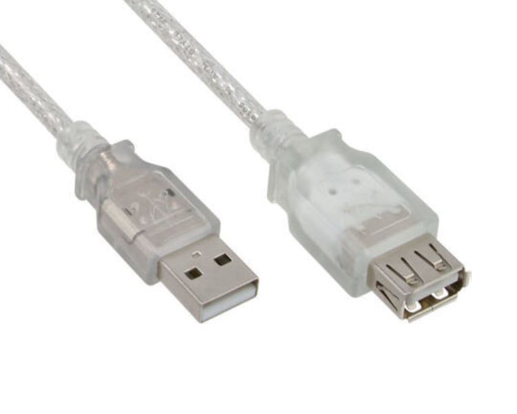 Astrotek, USB, 2.0, Extension, Cable, 30cm, -, Type, A, Male, to, Type, A, Female, Transparent, Colour, RoHS, ~CBAT-USB2-AA-1.8M, 