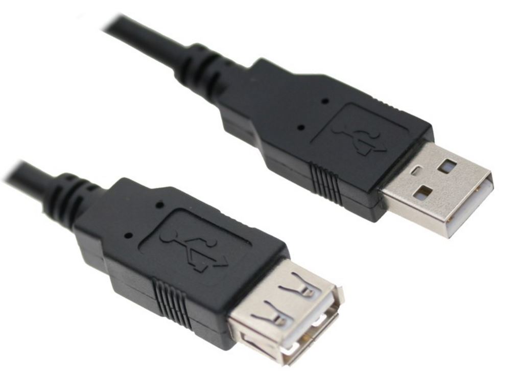 Astrotek, USB, 2.0, Extension, Cable, 2m, -, Type, A, Male, to, Type, A, Female, Transparent, Colour, RoHS, ~CBAT-USB2-AA-3M, 