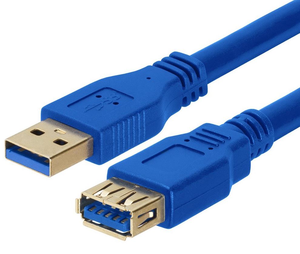 Astrotek, USB, 3.0, Extension, Cable, 1m, -, Type, A, Male, to, Type, A, Female, Blue, Colour, 