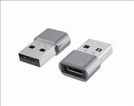 AstrotekUSB, Type, C, Female, to, USB, 2.0, Male, OTG, Adapter, 480Mhz, For, Laptop, Wall, Chargers, Phone, Sliver, 1, Yr, WTY, 