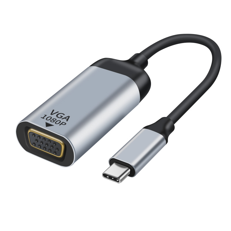 Astrotek, USB-C, to, VGA, Male, to, Female, Adapter, 15cm, cable, support, 1080P@60Hz, QWXGA, WUXGA, UXGA, for, iPad, Pro, Macbook, Air, Sam, 