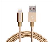 Astrotek, 1m, USB, Lightning, Data, Sync, Charger, Gold, Color, Cable, for, iPhone, 7S, 7, Plus, 6S, 6, Plus, 5, 5S, iPad, Air, Mini, iPod, 