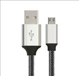 Astrotek, 1m, Micro, USB, Data, Sync, Charger, Cable, Cord, Silver, White, Color, for, Samsung, HTC, Motorola, Nokia, Kndle, Android, Phone, 