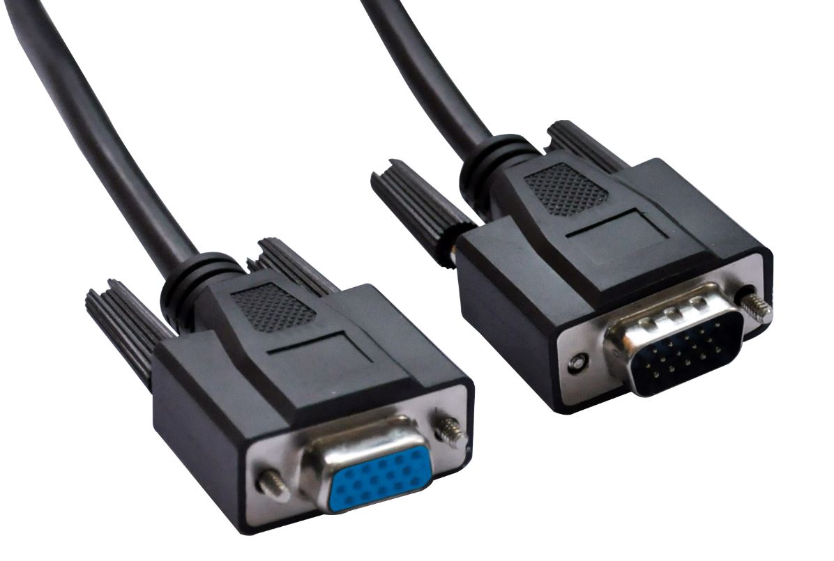 Video Cables/Astrotek: Astrotek, VGA, Extension, Cable, 4.5m, -, 15, pins, Male, to, 15, pins, Female, for, Monitor, PC, Molded, Type, Black, LS, 