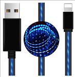 Astrotek, LED, Light, Up, Visible, Flowing, USB, Lightning, Data, Sync, Charger, Cable, Blue, Charging, Cord, for, iPhone, 5, 6, 7, 8, Plus, M, 