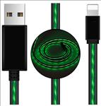 Astrotek, LED, Light, Up, Visible, Flowing, USB, Lightning, Data, Sync, Charger, Cable, Green, Charging, Cord, for, iPhone, 5, 6, 7, 8, Plus, 