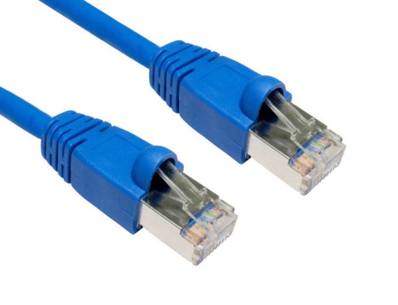 Hypertec, CAT6A, Shielded, Cable, 10m, Blue, Color, 10GbE, RJ45, Ethernet, Network, LAN, S/FTP, LSZH, Cord, 26AWG, PVC, Jacket, 