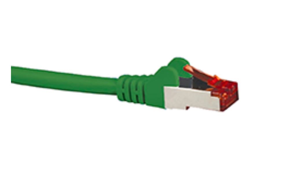 Hypertec, CAT6A, Shielded, Cable, 10m, Green, Color, 10GbE, RJ45, Ethernet, Network, LAN, S/FTP, Copper, Cord, 26AWG, LSZH, Jacket, 