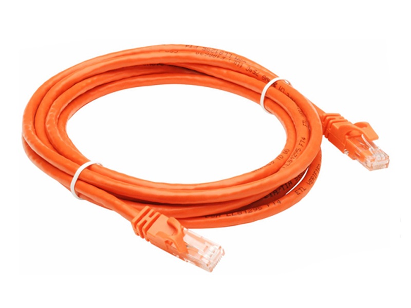 Hypertec, 2m, Cat5, RJ45, Orange, Orange, Patch, Lead, RJ45, (LS), 