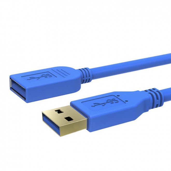 Cables/Simplecom: Simplecom, CA312, 1.2M, 4FT, USB, 3.0, SuperSpeed, Extension, Cable, Insulation, Protected, Gold, Plated, 