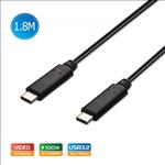 Simplecom, CA519, USB-C, to, USB-C, Cable, USB, 3.2, Gen1, 5A, 100W, PD, 4K@60Hz, 1.8M, 