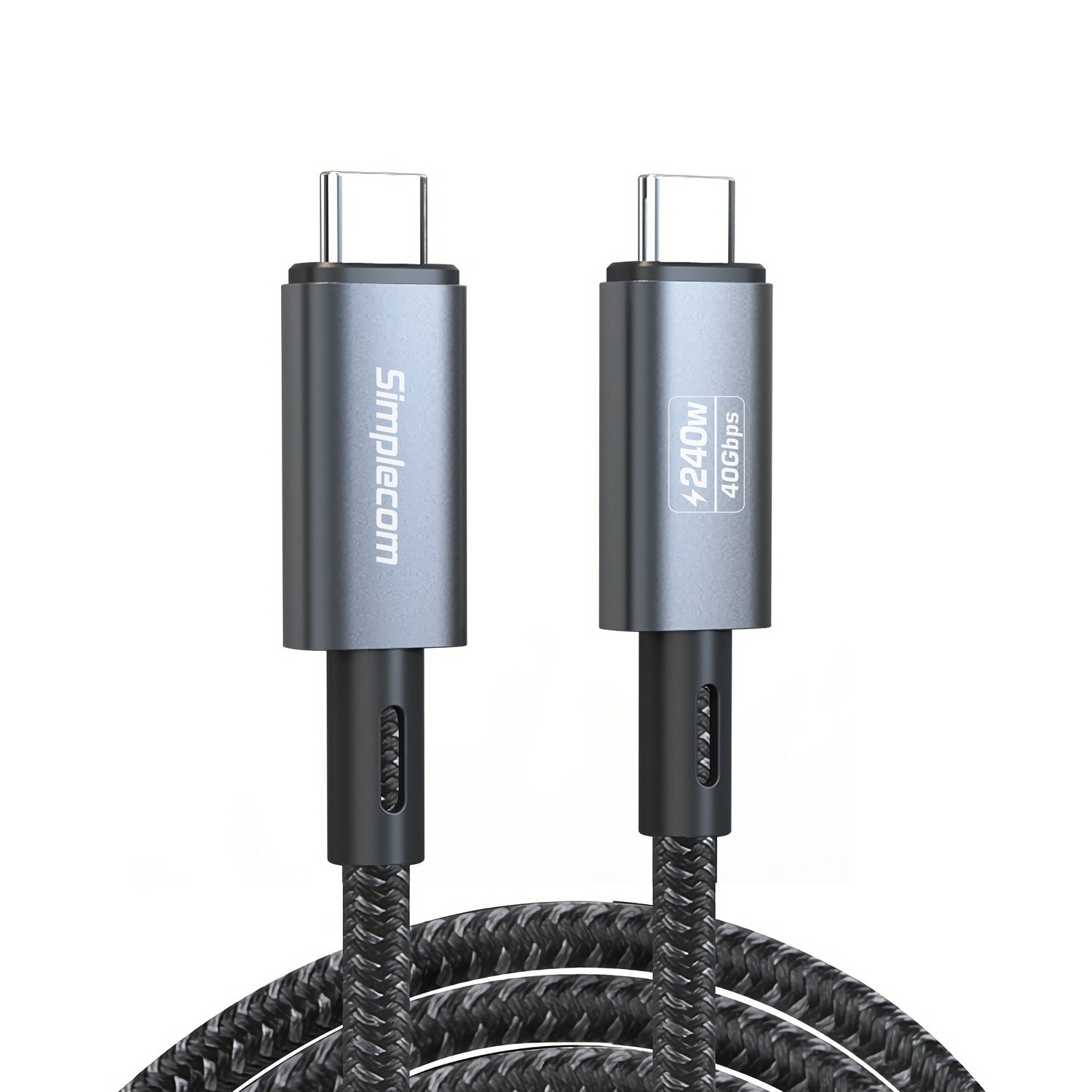 Simplecom, CA612, USB-C, to, USB-C, Cable, USB4, 40Gbps, 5A, 240W, PD3.1, 8K@60Hz, 1.2M, 