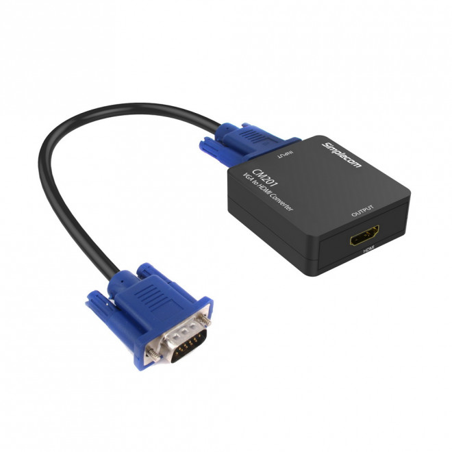 Cables/Simplecom: Simplecom, CM201, Full, HD, 1080p, VGA, to, HDMI, Converter, with, Audio, 