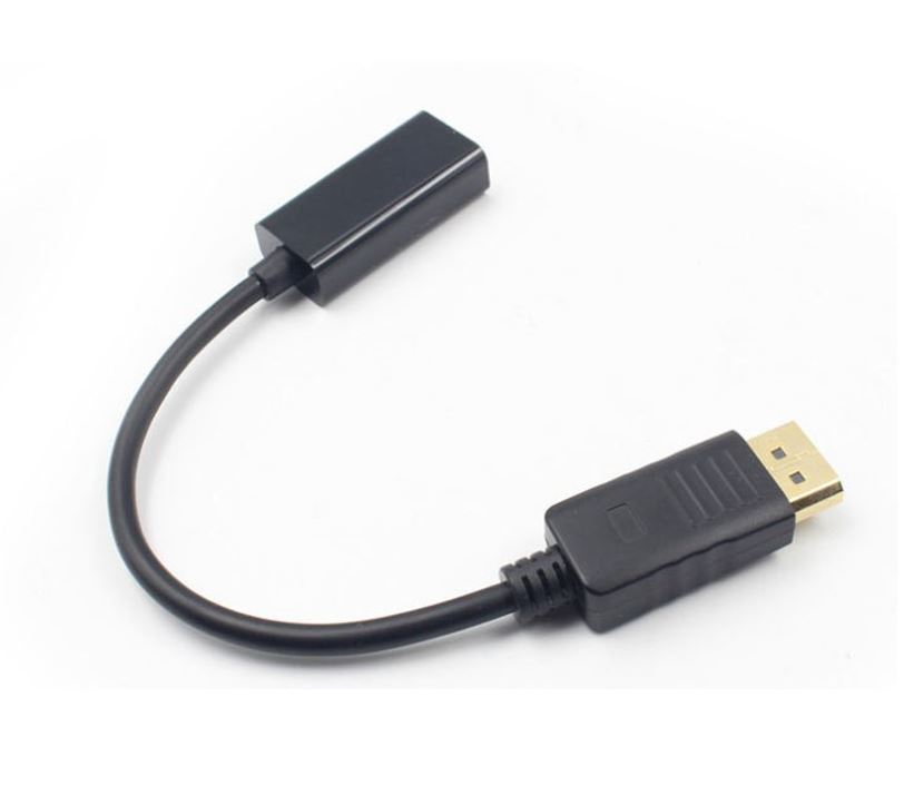 Cables/8ware: 8ware, DisplayPort, DP, to, HDMI, Male, to, Female, Adapter, Cable, White, 