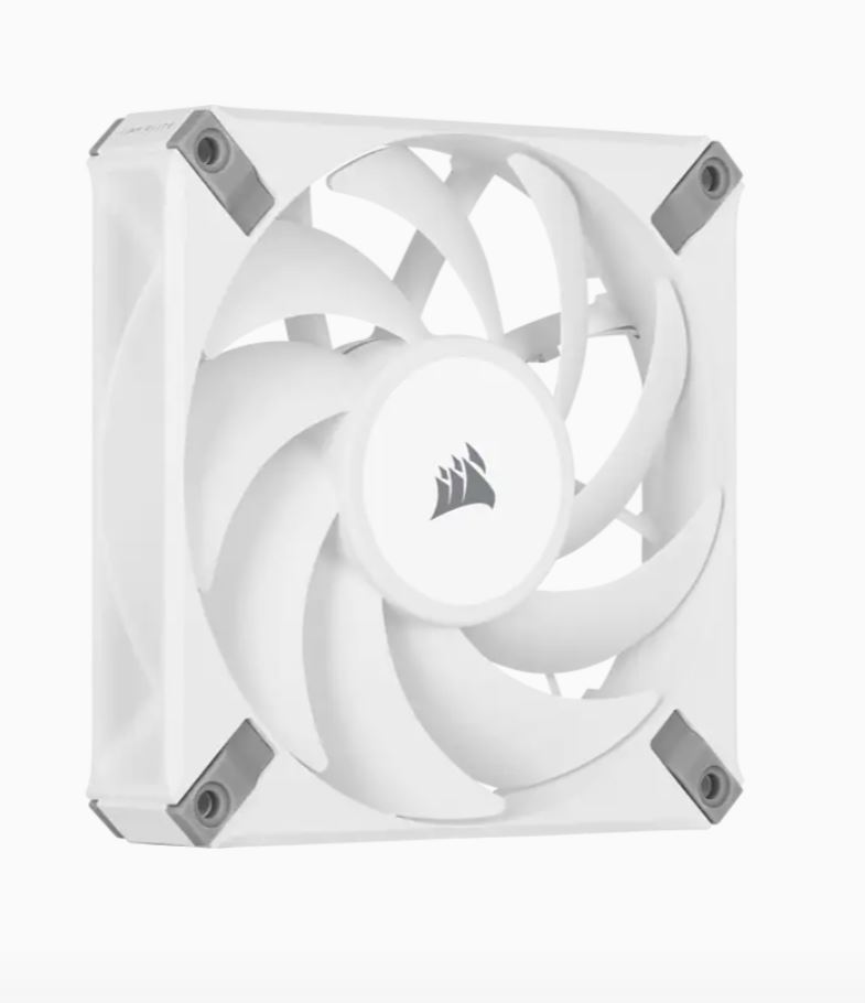 Corsair, AF120, ELITE, White, High-Performance, 140mm, PWM, Fluid, Dynamic, Bearing, Fan, 