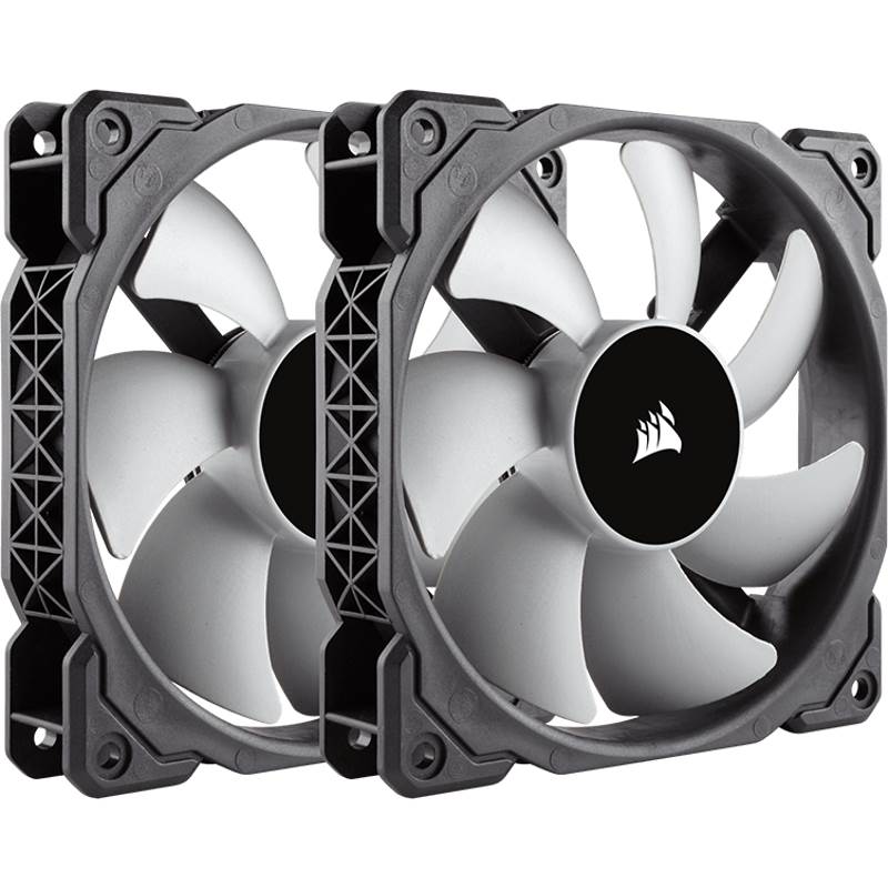 Corsair, ML120, 120mm, Premium, Magnetic, Levitation, Fan, â€”, Twin, Pack!, 