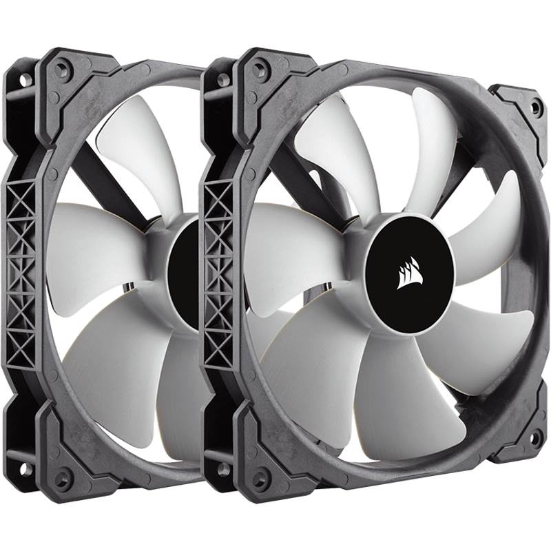 Corsair, ML140, 140mm, Premium, Magnetic, Levitation, Fan, â€”, Twin, Pack, 