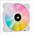 Corsair, White, SP140, RGB, ELITE, 140mm, RGB, LED, Fan, with, AirGuide, Single, Pack, 