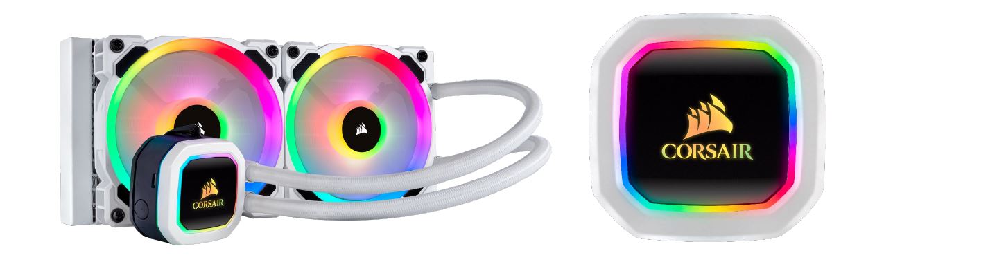 Corsair, Hydro, Series, H100i, RGB, PLATINUM, SE, 240mm, Radiator, Dual, LL120, RGB, PWM, Fans, Advanced, RGB, Lighting, and, Fan, Cont, 