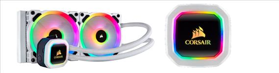 Corsair, Hydro, Series, H100i, RGB, PLATINUM, SE, 240mm, Radiator, Dual, LL120, RGB, PWM, Fans, Advanced, RGB, Lighting, and, Fan, Cont, 