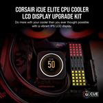 CORSAIR, iCUE, ELITE, CPU, Cooler, LCD, Display, Upgrade, Kit, transforms, your, CORSAIR, ELITE, CAPELLIX, CPU, cooler, into, a, personali, 