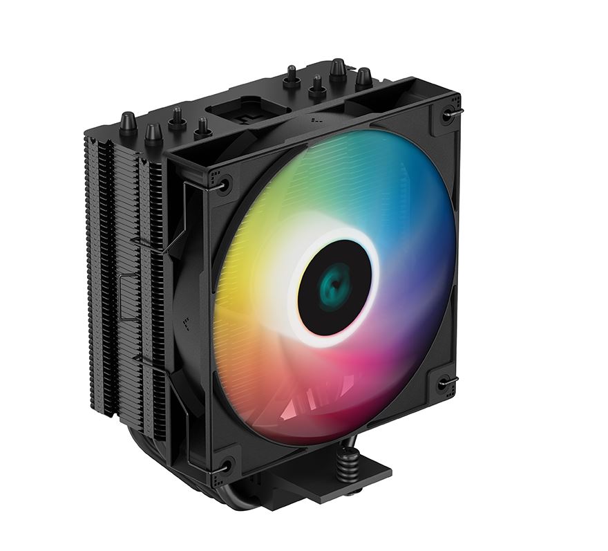 Case Accessories/DEEPCOOL: Deepcool, AG400, Black, ARGB, Single-Tower, CPU, Cooler, TDP, 220W, 120mm, Static, ARGB, Fan, Direct-Touch, Copper, Heat, Pipes, Intel, 