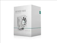 DeepCool, AK400, White, Performance, CPU, Cooler, 4, Heat, Pipe, Tower, High-Performance, FDB, Fan, 220W, Heat, Dissipation, Intel, L, 