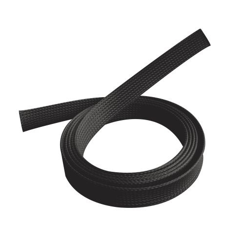 Brateck, Braided, Cable, Sock, (20mm/0.79, Width), Material, Polyester, Dimensions1000x20mm, --, Black, 