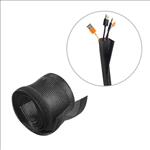 Brateck, Flexible, Cable, Wrap, Sleeve, with, Hook, and, Loop, Fastener, (135mm/5.3, Width), Material, Polyester, Dimensions, 1000x135, 