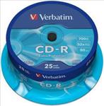 Verbatim, CD-R, 25pk, Spindle, 52x, 