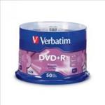 Verbatim, DVD+R, 4.7GB, 50Pk, Spindle, 16x, 