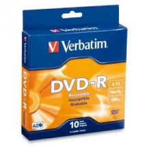 Verbatim, DVD-R, 4.7GB, 10Pk, Spindle, 16x, 