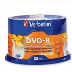 Verbatim, DVD-R, 50pack, InkJet, Printable, 