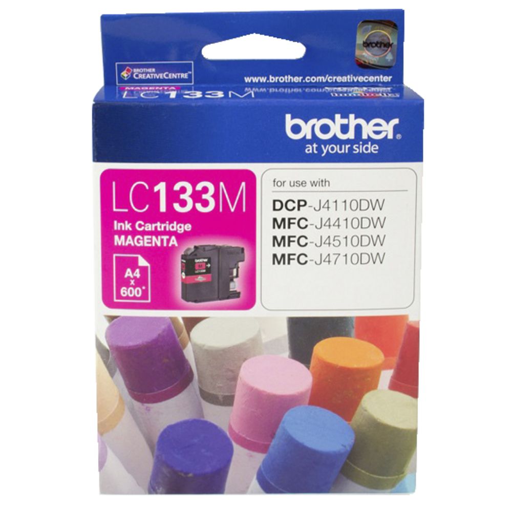 Brother, LC133, Magenta, Ink, Cart, (up, to, 600, pages), 