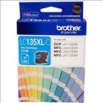 Brother, LC135XL, Cyan, Ink, Cart, (up, to, 1200, pages), 