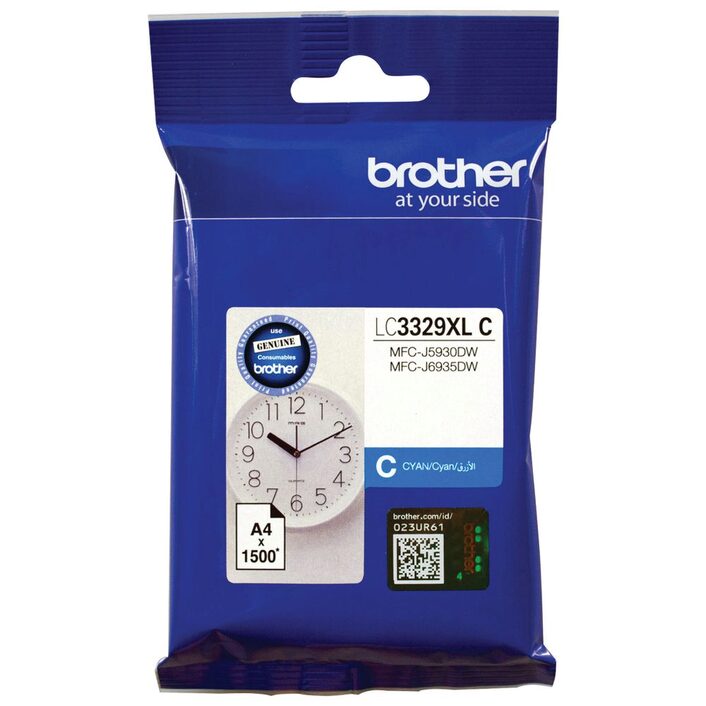 Brother, LC3329XL, Cyan, Ink, Cart, (up, to, 1500, pages), 
