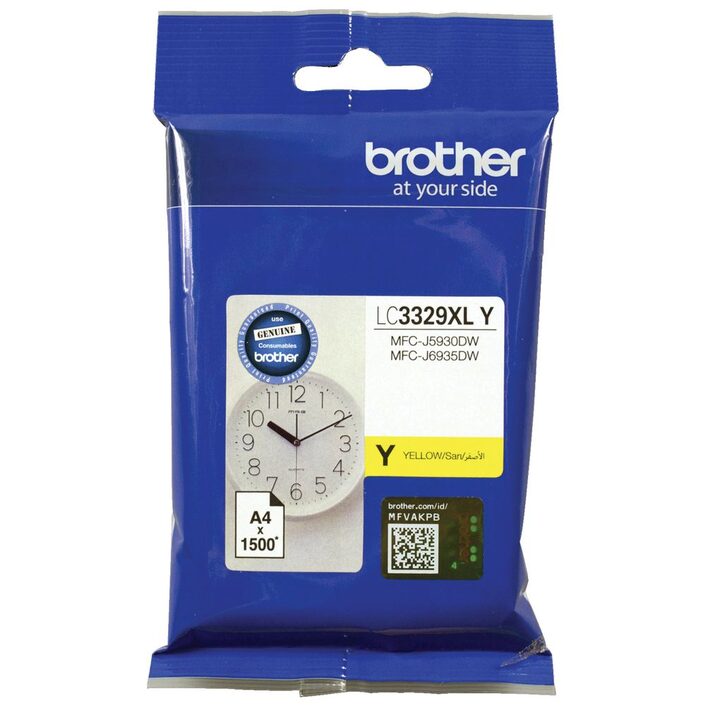 Brother, LC3329XL, Yell, Ink, Cart, (up, to, 1500, pages), 